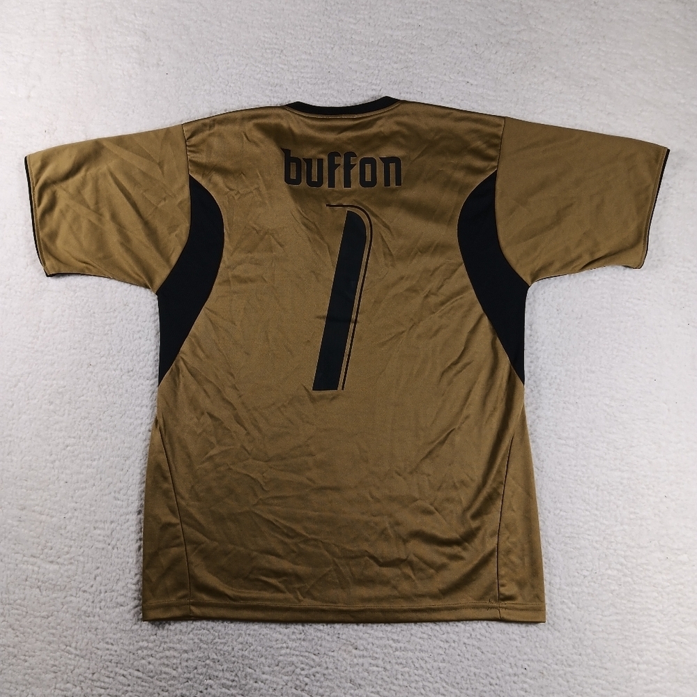 Vintage Italy 2006 World Cup Gianluigi Buffon Goalkeeper Jersey Mens Medium Gold